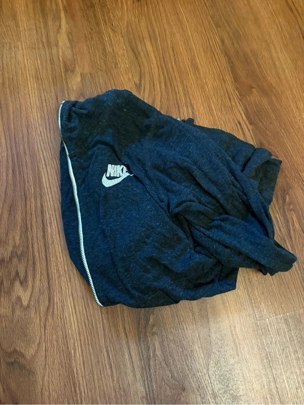 Nike Black Heather Full-Zip Hooded Sweatshirt